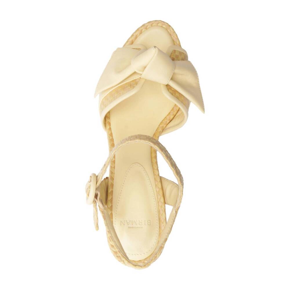 NEW ALEXANDRE BIRMAN women's maxi clarita padded rafia 75 sandals in creamy - Picture 3 of 7